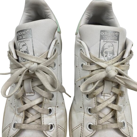 Adidas Stan Smith Primegreen Iridescent Holographic Shiny Accent Sneakers Size 4 - Picture 3 of 10